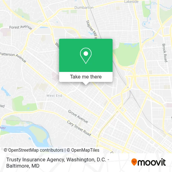 Trusty Insurance Agency map