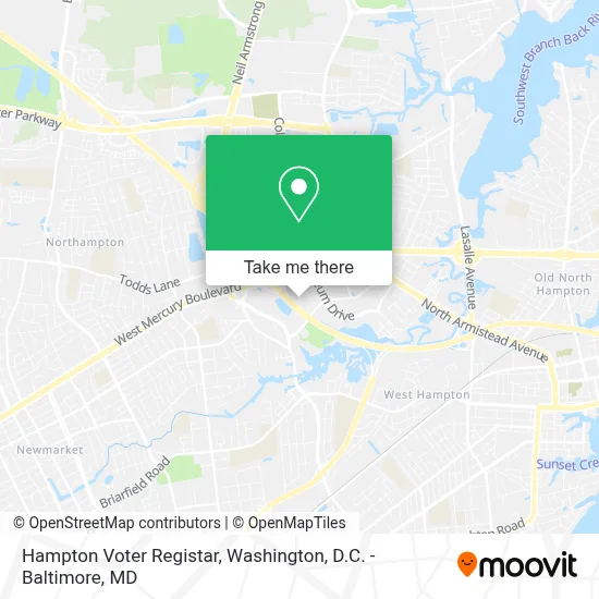Hampton Voter Registar map