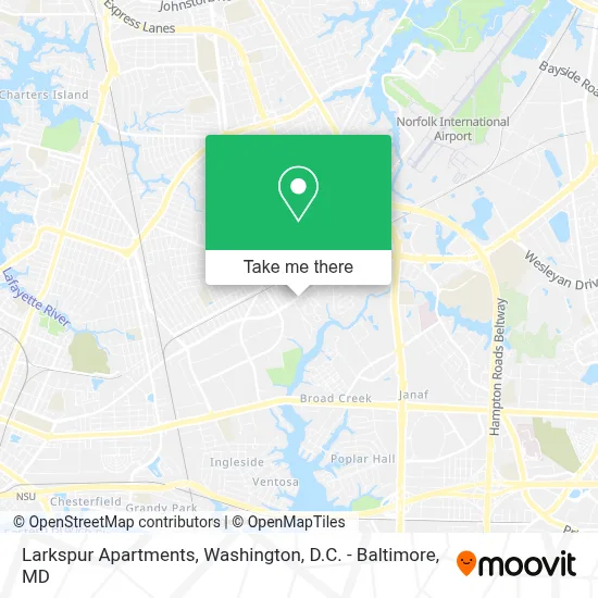 Larkspur Apartments map