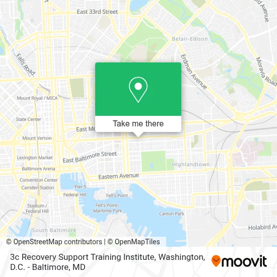3c Recovery Support Training Institute map
