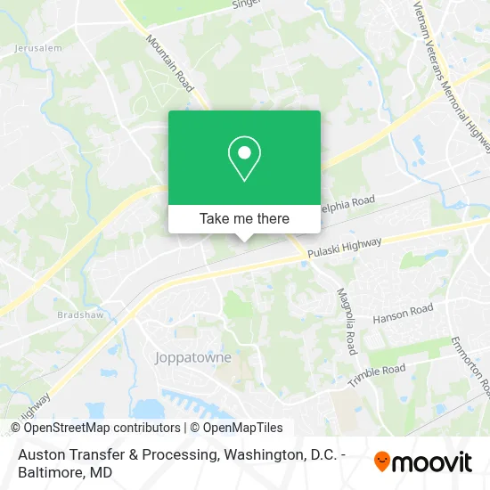 Auston Transfer & Processing map