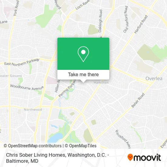 Chris Sober Living Homes map