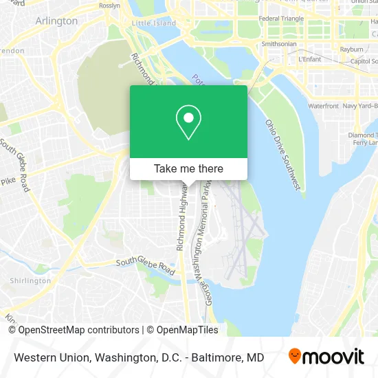 Western Union map