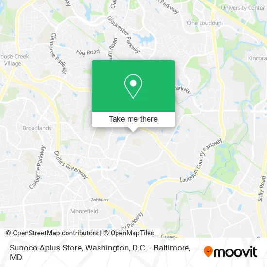 Sunoco Aplus Store map