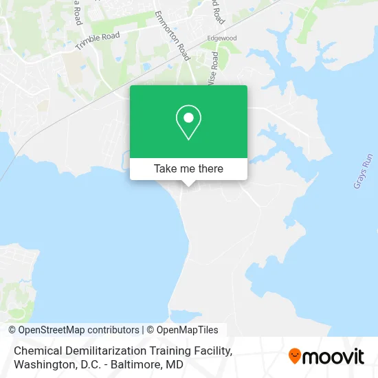 Chemical Demilitarization Training Facility map