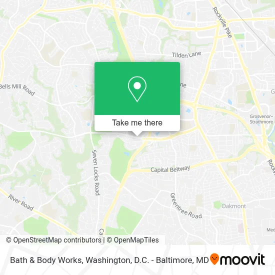 Bath & Body Works map