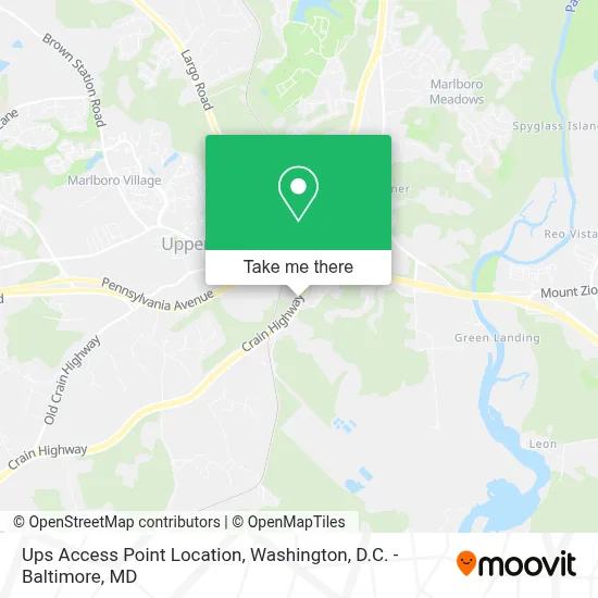 Ups Access Point Location map