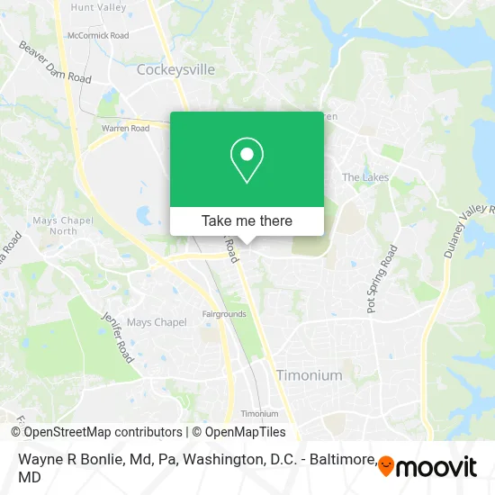 Wayne R Bonlie, Md, Pa map
