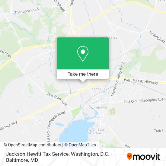 Jackson Hewitt Tax Service map