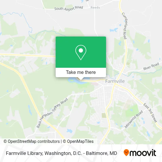 Farmville Library map