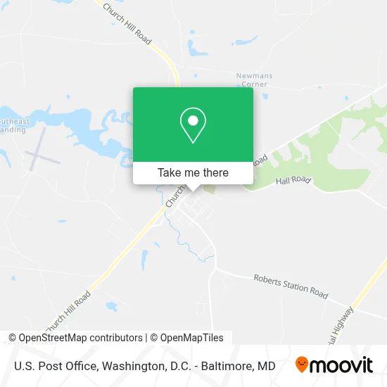 U.S. Post Office map