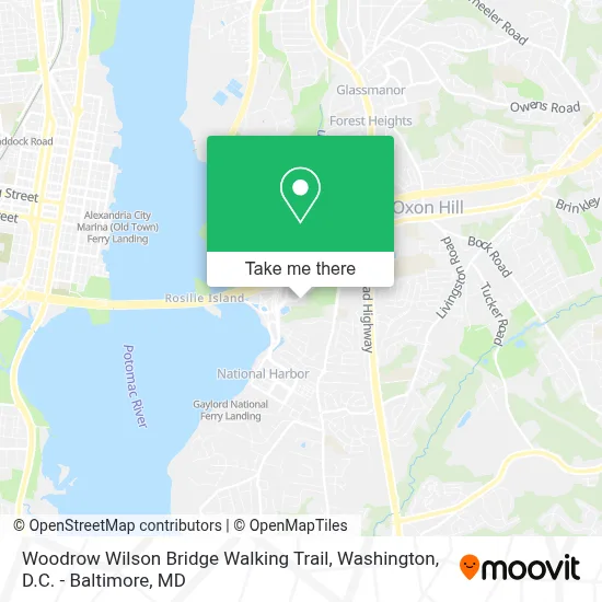 Woodrow Wilson Bridge Walking Trail map