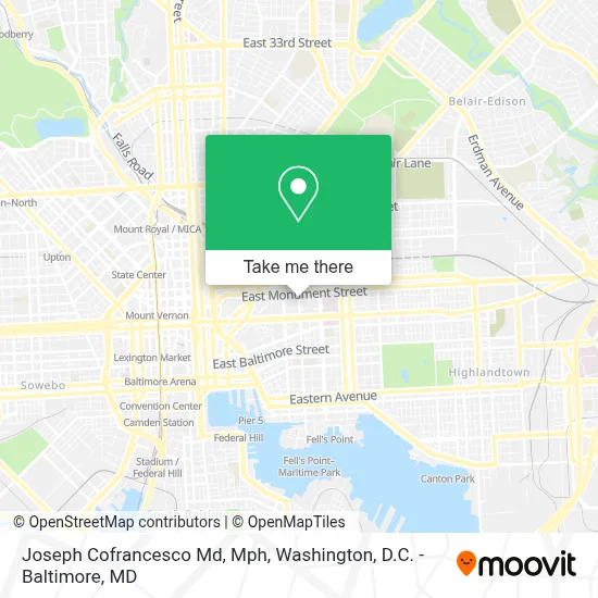 Joseph Cofrancesco Md, Mph map