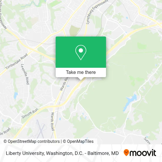 Liberty University map