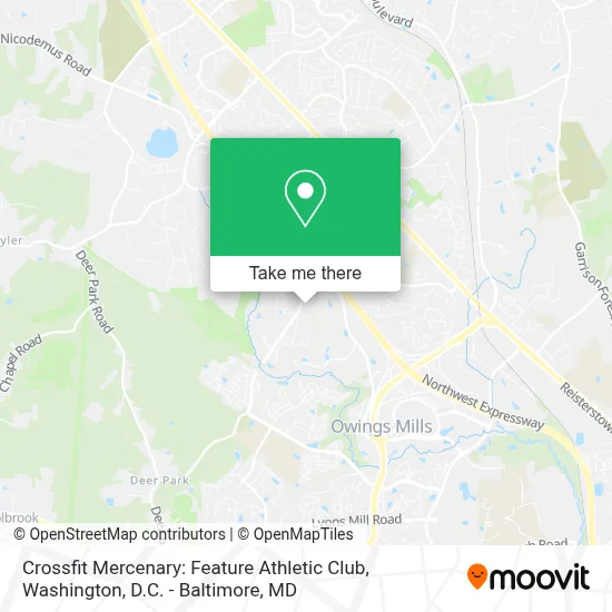 Crossfit Mercenary: Feature Athletic Club map