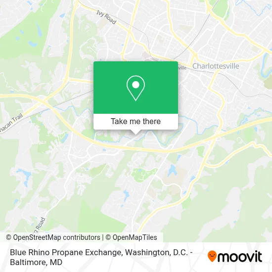 Blue Rhino Propane Exchange map