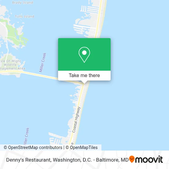 Denny's Restaurant map