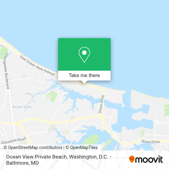 Ocean View Private Beach map