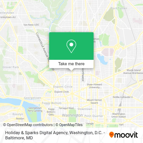 Holiday & Sparks Digital Agency map