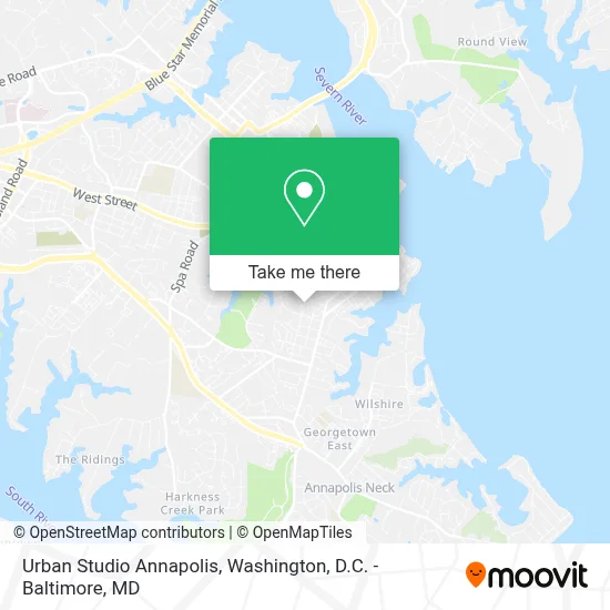 Urban Studio Annapolis map