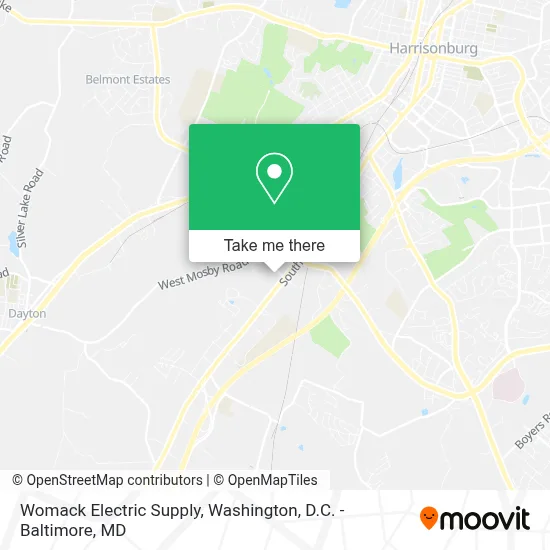 Womack Electric Supply map