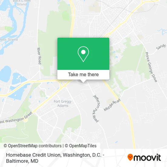 Homebase Credit Union map