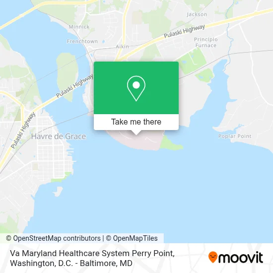 Va Maryland Healthcare System Perry Point map