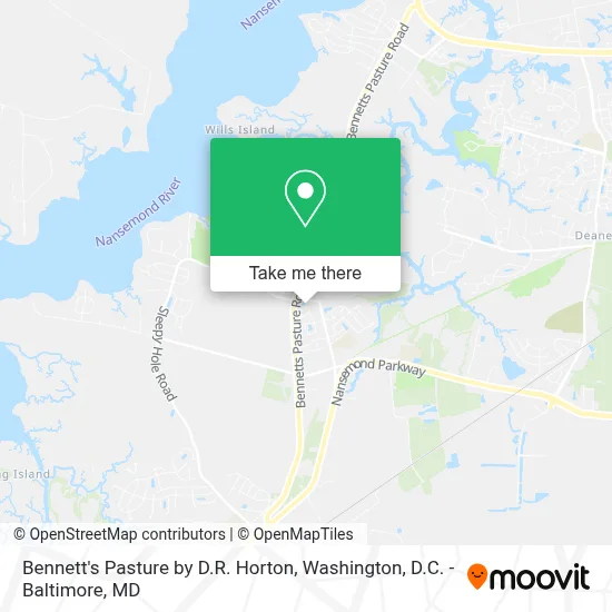 Bennett's Pasture by D.R. Horton map