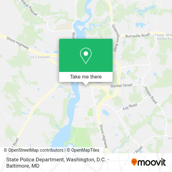 State Police Department map