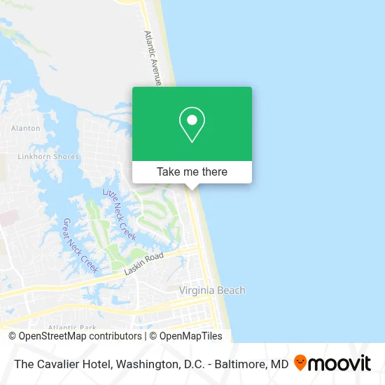 The Cavalier Hotel map