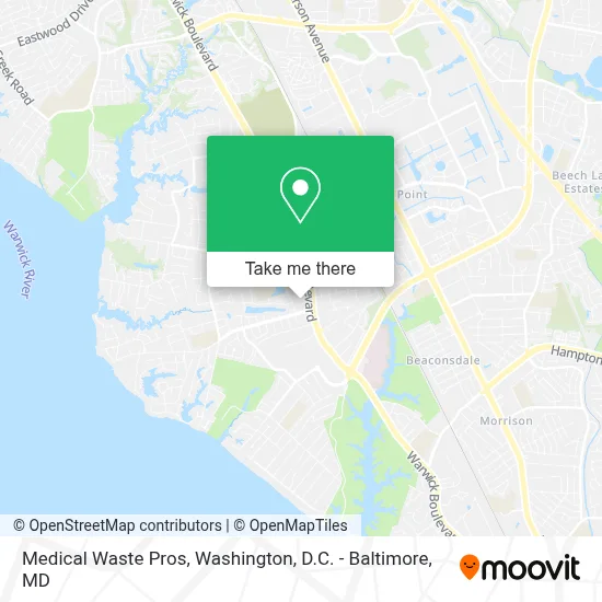 Medical Waste Pros map