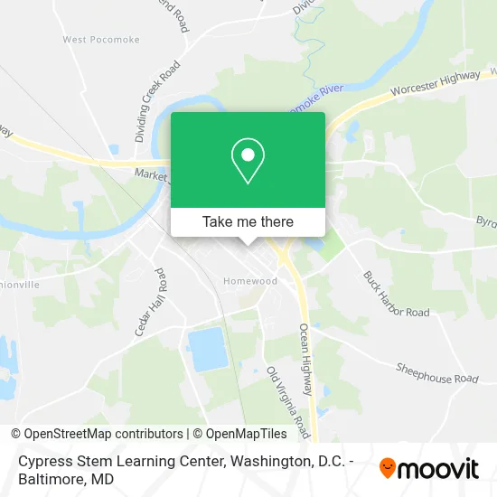Cypress Stem Learning Center map