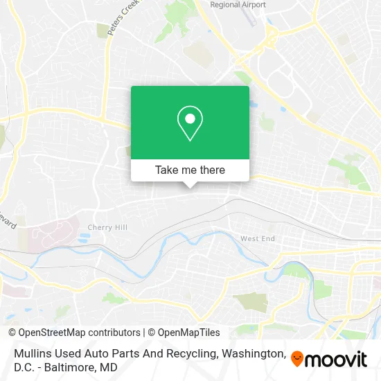 Mullins Used Auto Parts And Recycling map