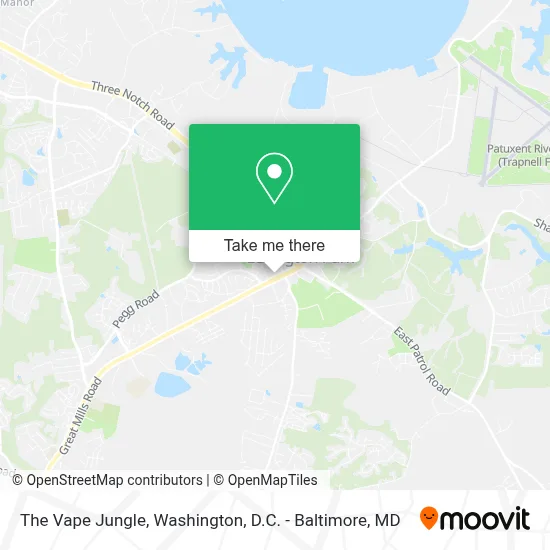 The Vape Jungle map