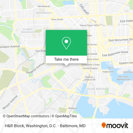 H&R Block map