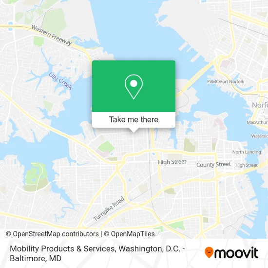 Mobility Products & Services map