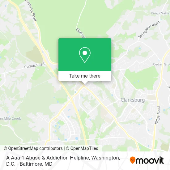 A Aaa-1 Abuse & Addiction Helpline map