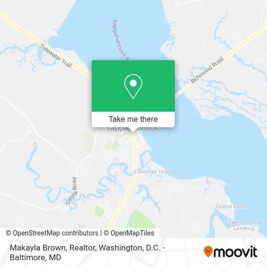 Makayla Brown, Realtor map
