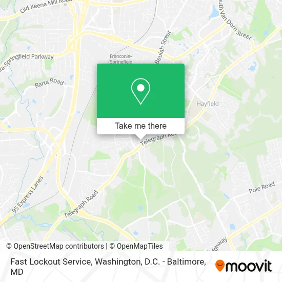 Fast Lockout Service map