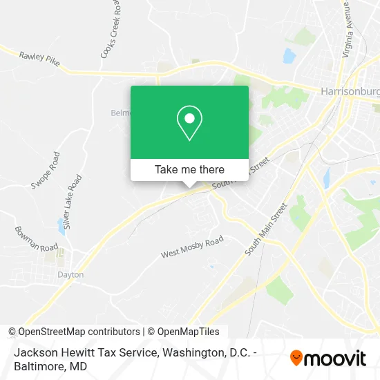 Jackson Hewitt Tax Service map