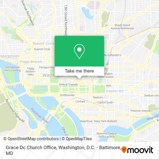 Grace Dc Church Office map