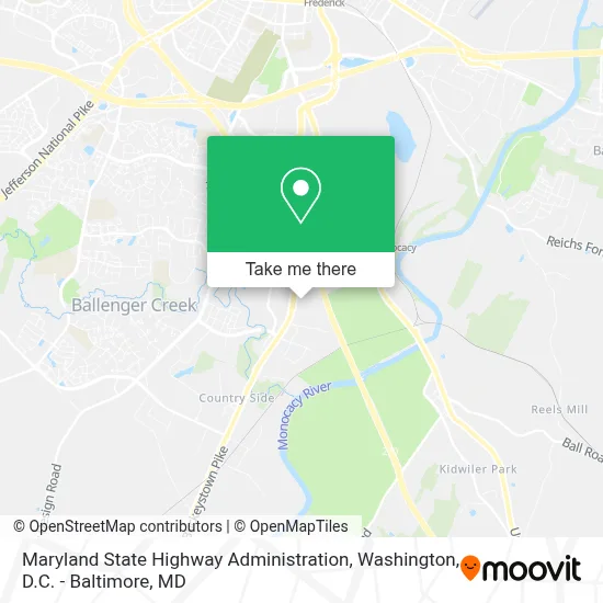 Maryland State Highway Administration map