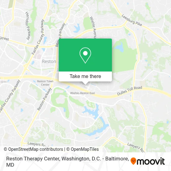 Reston Therapy Center map