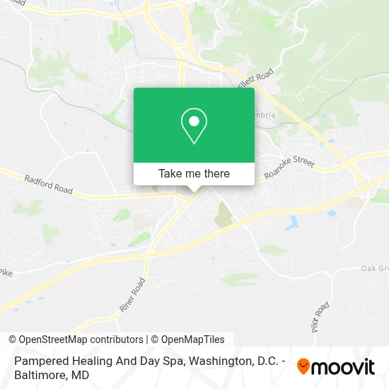Pampered Healing And Day Spa map