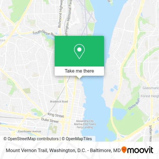 Mount Vernon Trail map