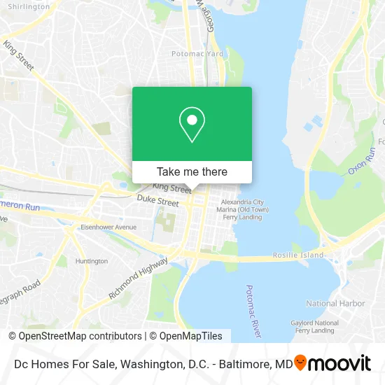 Dc Homes For Sale map