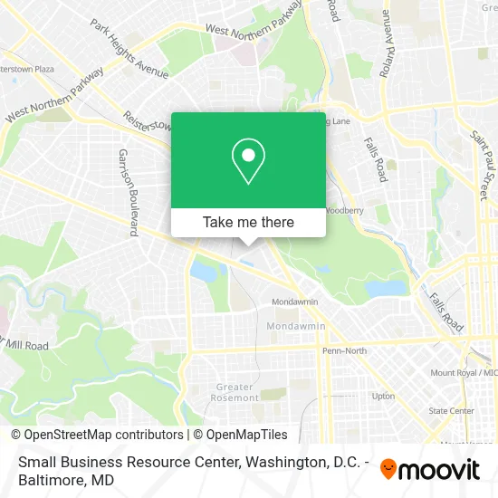 Small Business Resource Center map