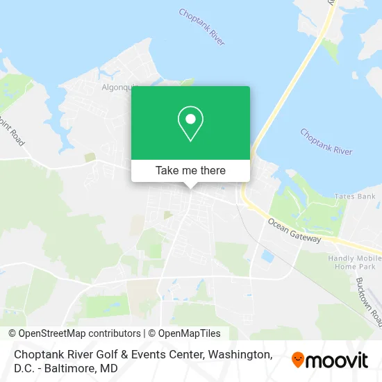 Choptank River Golf & Events Center map