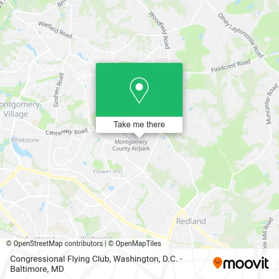 Congressional Flying Club map
