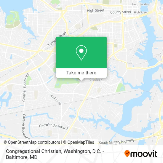 Congregational Christian map